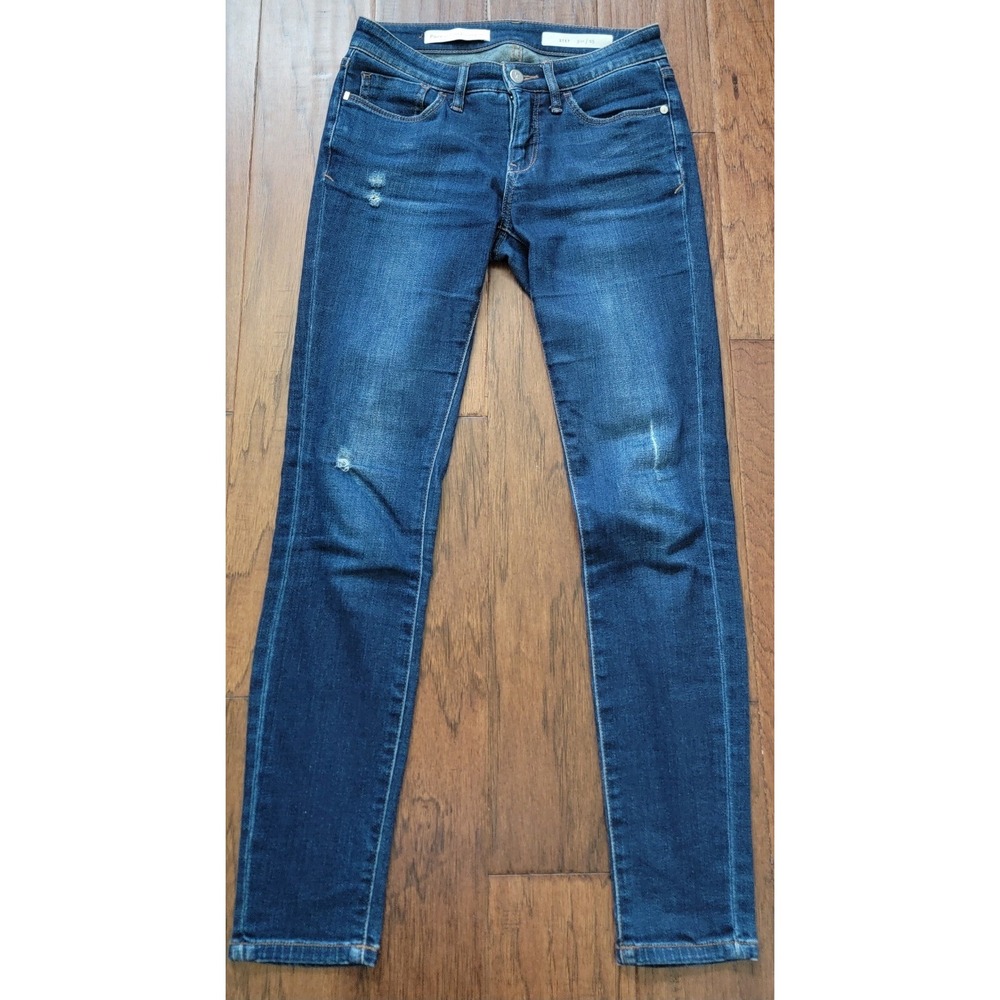 Pilcro & the‎ Letterpress-Anthropologie Women's STET Skinny  Blue Jeans Sz 26x29